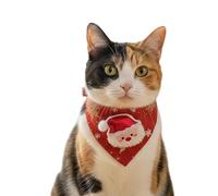 Bandana para gatos navideños - Traje ajustable para mascotas | Bandana para mascotas de Navidad para un estilo de vacaciones lindo | Bufanda de gato - Reunión familiar Photoshoot