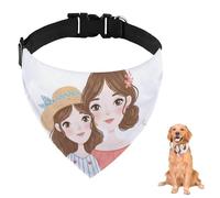 Bandana para mamá e hija con correa ajustable, anillo en D, bufanda para perro, baberos triangulares, bufanda para mascotas, ropa y accesorios para perros, cachorros, gatos, decoración lavable a