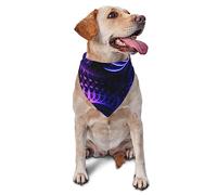 Bandana para perro, bufanda para mascotas, accesorios para amantes de los perros, regalo de despedida de soltera (Trippy Abstract Purple Tie Dye)