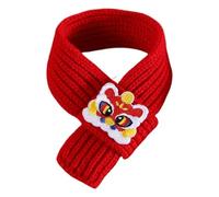Bandana para perro - Collar para perro de Navidad | Bufanda de gato de Año Nuevo | Año de la bufanda de serpiente para mascotas | Bandana de gato | Bufanda de punto roja cálida para perro del Nouv