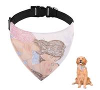 Bandana para perro con correa ajustable, anillo en D, baberos triangulares para mascotas, ropa y accesorios para perros, cachorros, gatos, decoración lavable a máquina