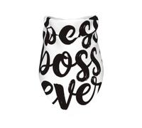 Bandana para Perro con Estampado Boss Ever (Paquete de 1), Bufanda Triangular Premium, Lavable, Accesorio de cumpleaños para Perros Grandes y neutros.