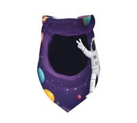 Bandana para Perro con Estampado de Astronauta en misión Espacial, Paquete de 1, Bufanda Triangular Premium, Lavable, Accesorio de cumpleaños para Mascotas, para Perros Grandes neutros.