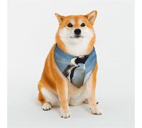 Bandana para perro, con estampado de pingüino, bufanda ajustable para mascotas, para Navidad, mascotas, bufanda triangular, baberos, pañuelo suave y transpirable para cachorros pequeños, medianos y