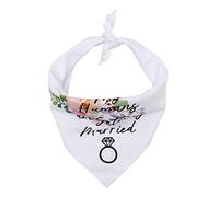 Bandana para perro con texto en inglés «My Humans Are Getting Married», diseño floral de boda para baberos triangulares, tamaño pequeño, para boda
