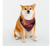 Bandana para perro, diseño de delfines al atardecer, bufanda ajustable para mascotas, para Navidad, mascotas, bufanda triangular, baberos, pañuelo suave y transpirable para cachorros pequeños,