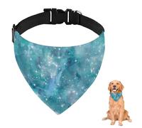 Bandana para perro, galaxia cósmica brillante con correa ajustable, anillo en D, pañuelo para perro, baberos triangulares, accesorios para cachorros, perros, gatos, decoración lavable a máquina