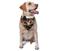 Bandana para perro, hermosa bufanda para mascotas con estampado completo de chica solitaria, bandana ajustable y transpirable para perros pequeños, medianos y grandes, accesorio de disfraz del Día de