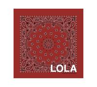 Bandana para perro personalizada, 100% algodón, 34 colores a elegir Made in USA - Bordado de texto, nombre - Perro personalizable - Regalo para amantes de los perros (rojo vintage)