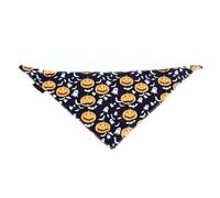 Bandana para Perros de Halloween Lindo cómodo Buff de triángulo de Mascota de patrón de Calabaza