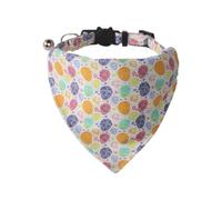 Bandana para Perros de Pascua - Collares para Gatos de la Serie Conejo y Huevo de Pascua, Collar con Babero Triangular para Gatos con Estampado de Huevos de Conejito de 0,39 x 11,02 Pulgadas | Babero