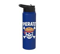 Bandana pierate con forma de calavera y huesos cruzados Stainless Steel Insulated Water Bottle