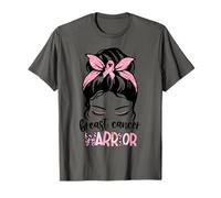Bandana Pink Ribbon Strong Fighter Breast Cancer Warrior Camiseta