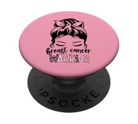 Bandana Pink Ribbon Strong Fighter Breast Cancer Warrior PopSockets PopGrip Adhesivo