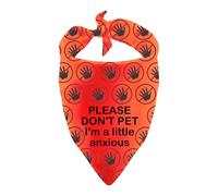 Bandana reactiva para perro con texto en inglés "Please Don't Pet I'm A Little Anxious Dog Bandana para regalo de perro nervioso (A Little Anxious)