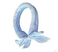 Bandana refrescante para Perro, Collar refrescante para Perro, Bufanda de 100 cm, algodón Suave y Transpirable a Rayas con Cuentas de Hielo Reutilizables, cómodo Cachorro Gatito Verano al Aire