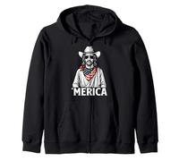 Bandana Religiosa con Bandera Estadounidense de Jesús Christian Faith Sudadera con Capucha