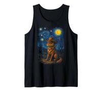 Bandana Starry Night Fox Western Cowboy Space Desert Camiseta sin Mangas