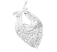 Bandana transpirable para mujer, diadema de encaje para fotos, para verano, para viajes, ganchillo, hecha a mano, con bonito patrón