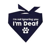 Bandana triangular para perro I'm Not Ignoring You I'm Deaf (colores surtidos)