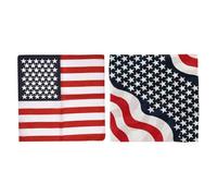 Bandanas De 2 Piezas, Bandana Roja, Diadema De Estrella, Bandana De Bandera Estadounidense, Bandana Novedosa, Mascarada Americana