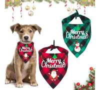 Bandanas de Navidad para Perro, 2 Unidades, Bufandas para Mascotas, Conjunto de Regalos para Mascotas, Accesorios de Vacaciones para Mascotas, decoración para Cachorros pequeños a Grandes, Gatos