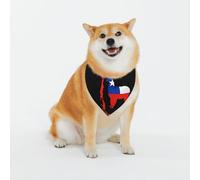 Bandanas De Perros Banderas De Estados Unidos con Alpacas Chilenas Lavable Bandana para Perros Moda Baberos para Perros para Gatos Cachorros Perro