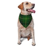Bandanas De Perros Cuadros Escoceses Negros Arthur Green Bufanda De Mascota Personalizada Cómodo Toalla De Saliva para Perro, para Mascotas para Perros Pequeños Y Grandes, Gatos, 70x30cm