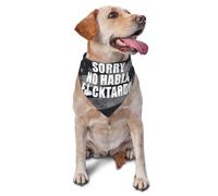 Bandanas De Perros Lo Siento No Habla Joder Triangulares para Mascotas Lavable Ajustable Toallas Triángulo, para Mascotas para Perros Pequeños Y Grandes, Gatos, 70x30cm