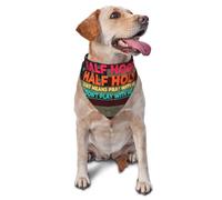 Bandanas De Perros Mitad Capucha, Mitad Santo. Eso Significa: Reza Conmigo, No Juegues Conmigo. Triángulo Ajustable Roupa para Caes, para Mascotas para Perros Pequeños Y Grandes, 70x30cm