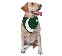 Bandanas para mascotas con estampado de la bandera de Pakistán, bonitas bufandas para perros y gatos, para vacaciones, Navidad, Halloween, baberos triangulares ajustables para caminar al aire libre