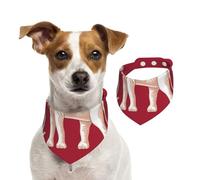 Bandanas para perro con bandera de soberanía siamesa, suaves, cómodas, ajuste ajustable para niños y niñas, tres tamaños para gatos y perros