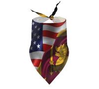 Bandanas para Perros con Bandera de Estados Unidos y Sri Lanka, Baberos de Cuello en V, Bufanda Triangular Ajustable, Accesorios para Cachorros y Gatos pequeños, medianos y Grandes.