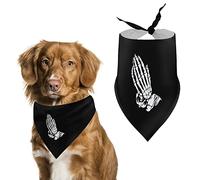 Bandanas para Perros con Manos de Esqueleto Rezando, Baberos Triangulares para Perros, Bufanda Bonita para Mascotas, pañuelo para Mascotas pequeñas, Medianas y Grandes