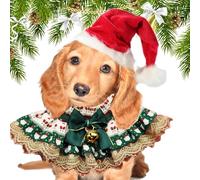 Bandanas para Perros navideñas, Baberos para Perros para Vacaciones - Baberos para de Navidad y Ajustables Bandanas para - Lindo Encaje Transpirable Bufanda para Mascotas Accesorios Reve