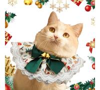 Bandanas para perros navideños, baberos para perros para vacaciones, Baberos ajustables para suaves, pañuelos navideños, Lindos accesorios para mascotas transpirables Bufanda de encaje para alma