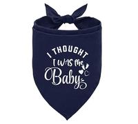 Bandanas para perros pequeños y medianos, con texto en inglés "I Thought I was Baby", bandana para perros pequeños y medianos, accesorios para amantes de los perros de mascotas, regalos (B13)
