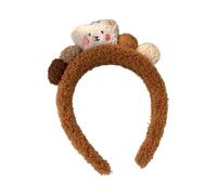 Bandas anchas acolchadas para el pelo para niñas, diseño de oso de dibujos animados para estudios fotográficos