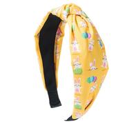 Bandas anchas para mujer, banda de Pascua estampada - Banda para el pelo impresa con conejo de huevos de Pascua,Accesorios para peinados de diseño anudado para bodas, vacaciones, citas, calle