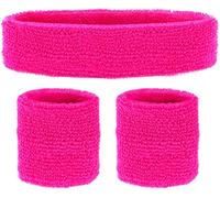 Bandas antisudor, juego de 3 piezas, diadema y 2 pulseras, deportes, accesorios, años 80, mono, carnaval, fiesta temática Clever And Attractive