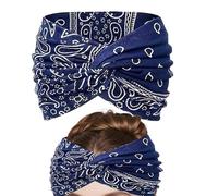 Bandas Boho anchas para mujeres, turbante - Banda con nudo para amantes de la boda casual Festival Música al aire libre Eventos