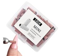 Bandas de arena para taladro de uñas, herramienta portátil para limas de uñas, paquete de 50 bandas de grano de repuesto, funda de transporte, diseño de taladro de fácil ajuste, accesorios de arte