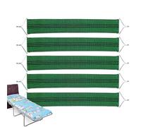 Bandas de asiento reclinables, cinturones de tela reclinables, cinturón de respaldo, juego de 5 cinturones reforzados antigrietas para silla de salón, fuerte carga, pieza de reparación para jardín