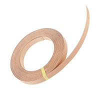 Bandas de borde de haya, tiras de chapa de madera de 3/4 pulgadas x 50 pies para planchar para reparación de gabinetes, restauración de muebles, cinta de grano de madera real (haya, 3/4 pulgadas x 50
