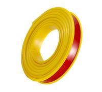 Bandas de Borde de Muebles Autoadhesivas en Forma de U Tira de Borde de TPE Flexible para Bordes de Madera en Bruto, molduras de Chapa y proyectos de restauración de muebl Yellow 10m Inner Width 20mm