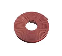 Bandas de borde de muebles en forma de U, PVC Edge Banding, Self Adhesive Molding Trim, U Shape Protector for DIY Project, Width 16Mm,Red(Brown)
