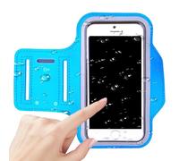 Bandas de brazo para teléfono para correr, impermeable, accesorios para correr, bolsa de almacenamiento ajustable y reflectante con ranura para llaves para senderismo, gimnasio, ciclismo, trotar
