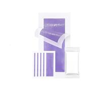 Bandas de Cera Depilatorias, Kit de 40 Bandas de Cera Corporal de Doble Cara para Eliminar el Exceso de Vello en Rostro y Piernas. (Morado)