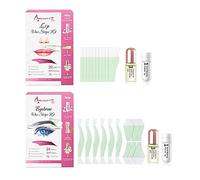 Bandas de Cera Fría Depilatoria para Cejas + Labios, Fórmula de Cera para Pieles Sensibles, Pack de 44 Tiras con Polvo de Perla y Aceite Esencial de Camomila Beauty7