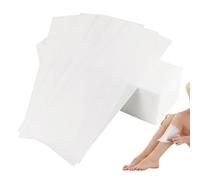 Bandas de Cera no Tejidas Profesionales para cera Caliente y Pasta de Azúcar,100 Bandas de Papel para Depilación para Todo Tipo en Piernas, Pecho, Espalda, Intimas